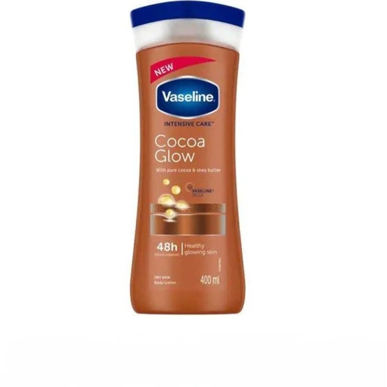 لوسیون بدن وازلین مدل Cocoa Glow حجم ۴۰۰ میلی لیتر