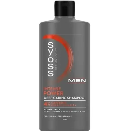 شامپو ضد ریزش مردانه سایوس حاوی کافئین SYOSS MEN INTENSE POWER DEEP۴۴۰