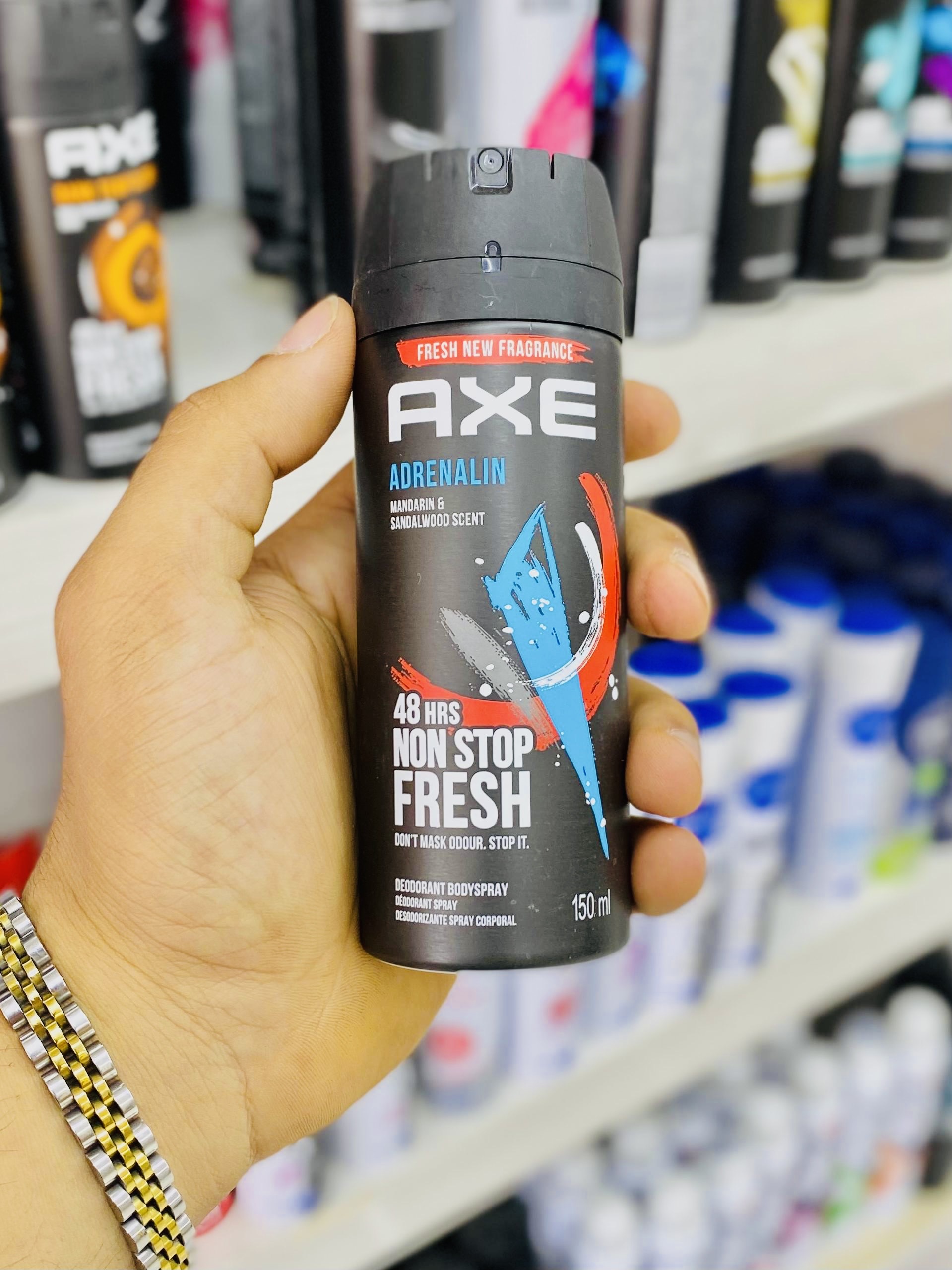 اسپری Axe Adrenalin اکس آدرنالین حجم 150 میل