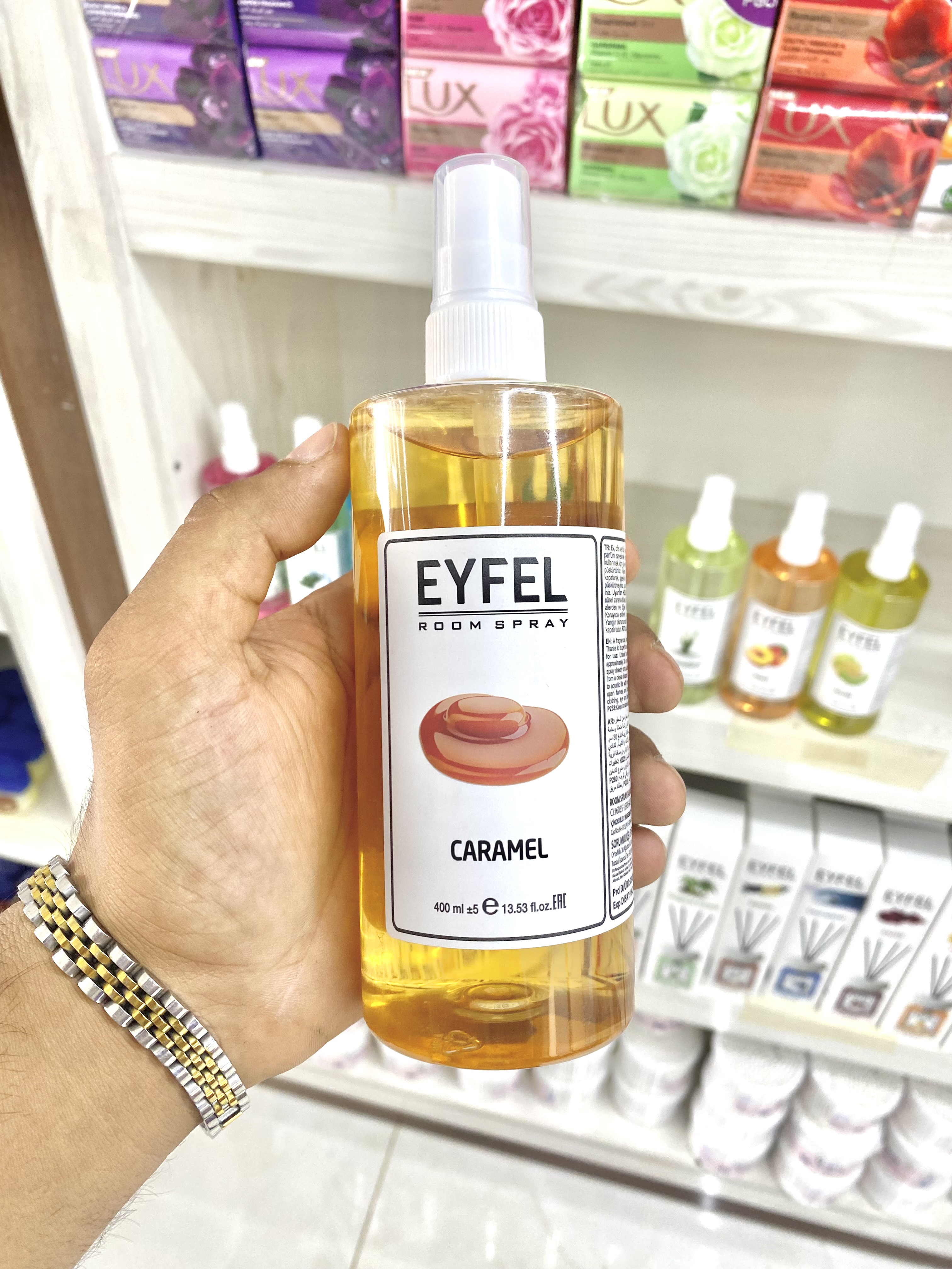 اسپری خوشبوکننده محیط ایفل مدل Caramel – کارامل ۴۰۰ میلی‌لیتر